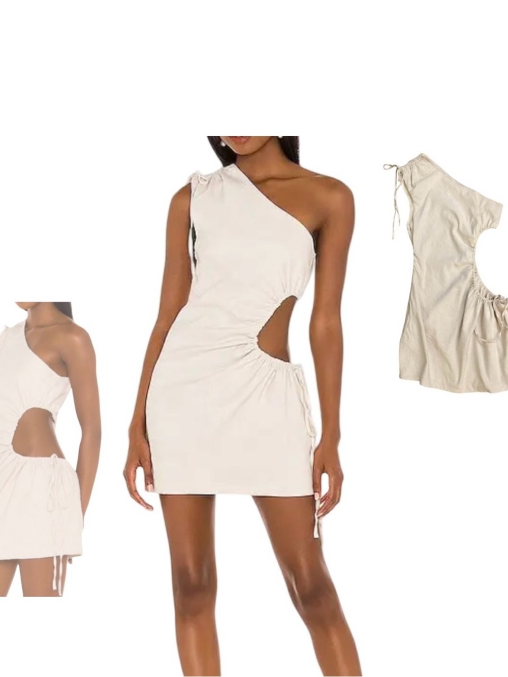 Camila Coelho Sienna Mini Dress in Beige